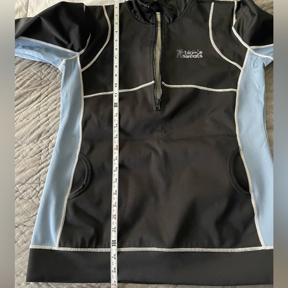 Bio Sweats Weight Loss sauna jacket size large 14-16 women’s sweat black & blue - Picture 10 of 10